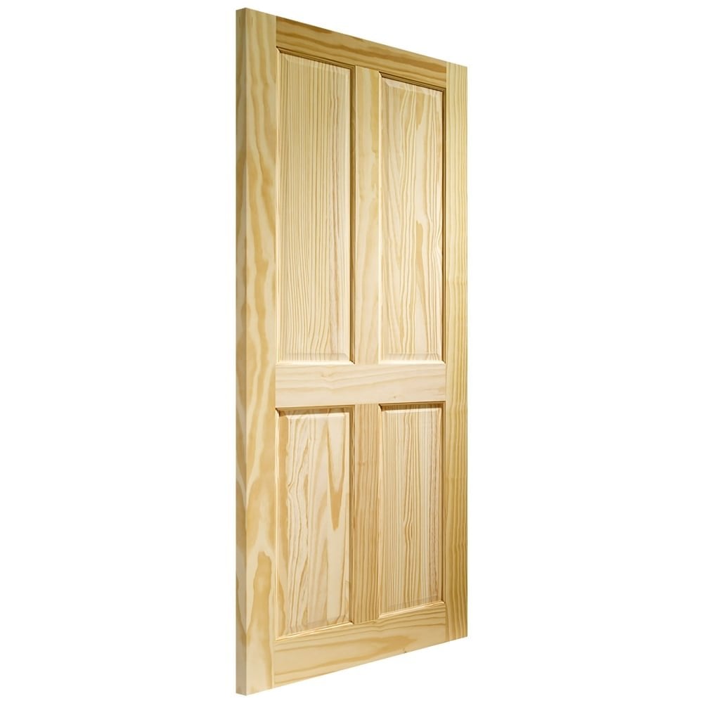 Victorian Clear Pine Door - 4 Panel